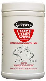 Crazy Clean Waterless Hand Cleaner Wipes